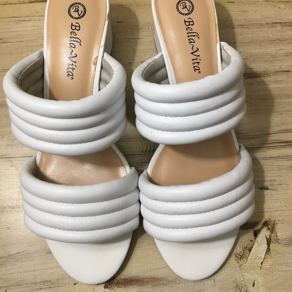 Bella Vita Georgette Slide Sandal 2” block heel 11 N new